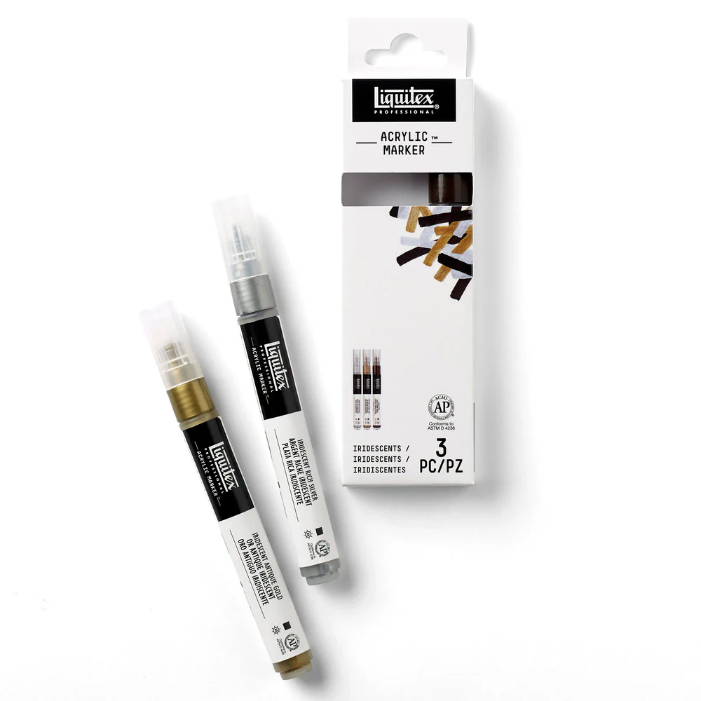 Acrylic Marker Set - 3x2mm - Iridescents - Image 4
