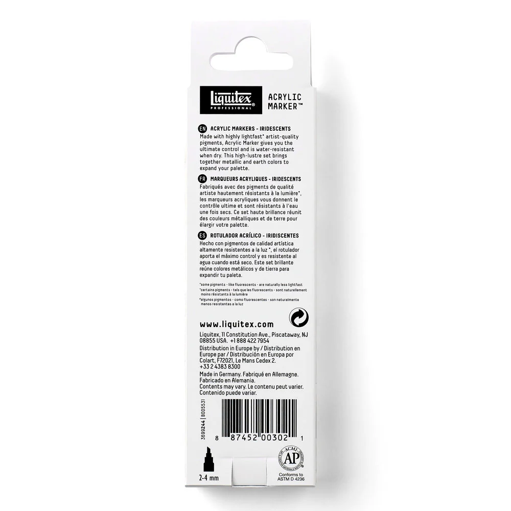 Acrylic Marker Set - 3x2mm - Iridescents - Image 6