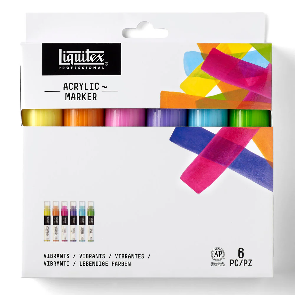 Acrylic Marker Set - 6x15mm - Vibrants - Image 4