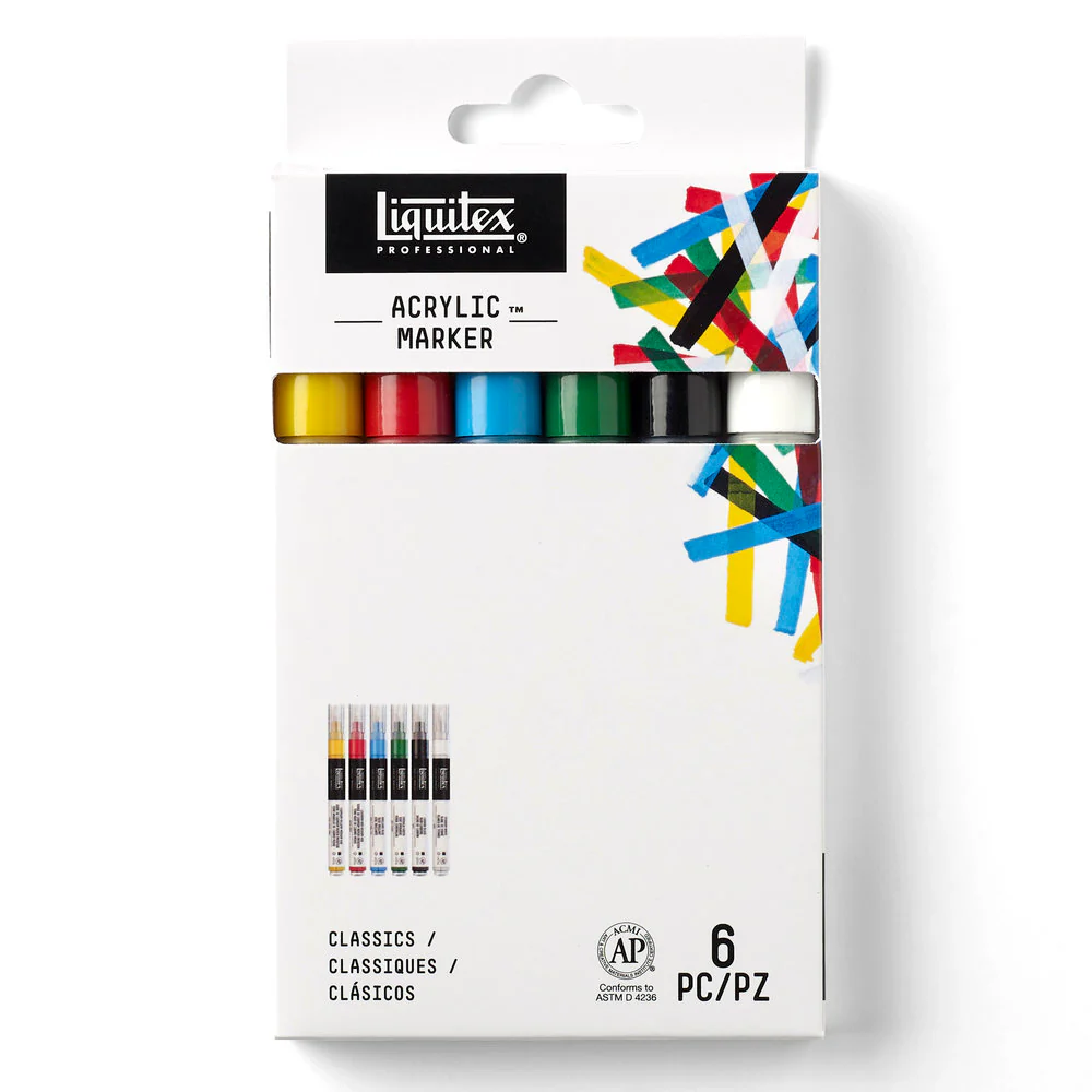 Acrylic Marker Set - 6x2mm - Classics - Image 4