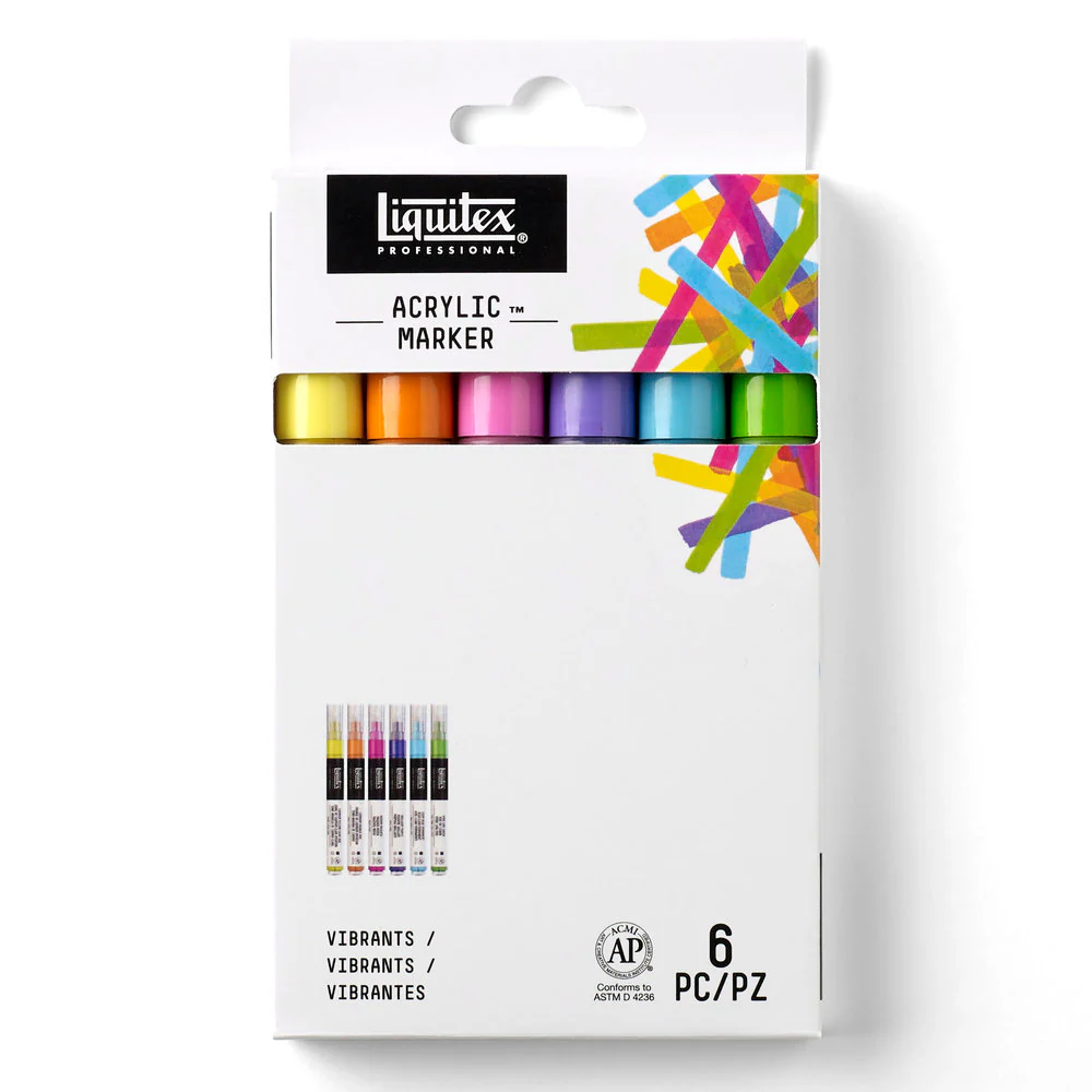 Acrylic Marker Set - 6x2mm - Vibrants - Image 4