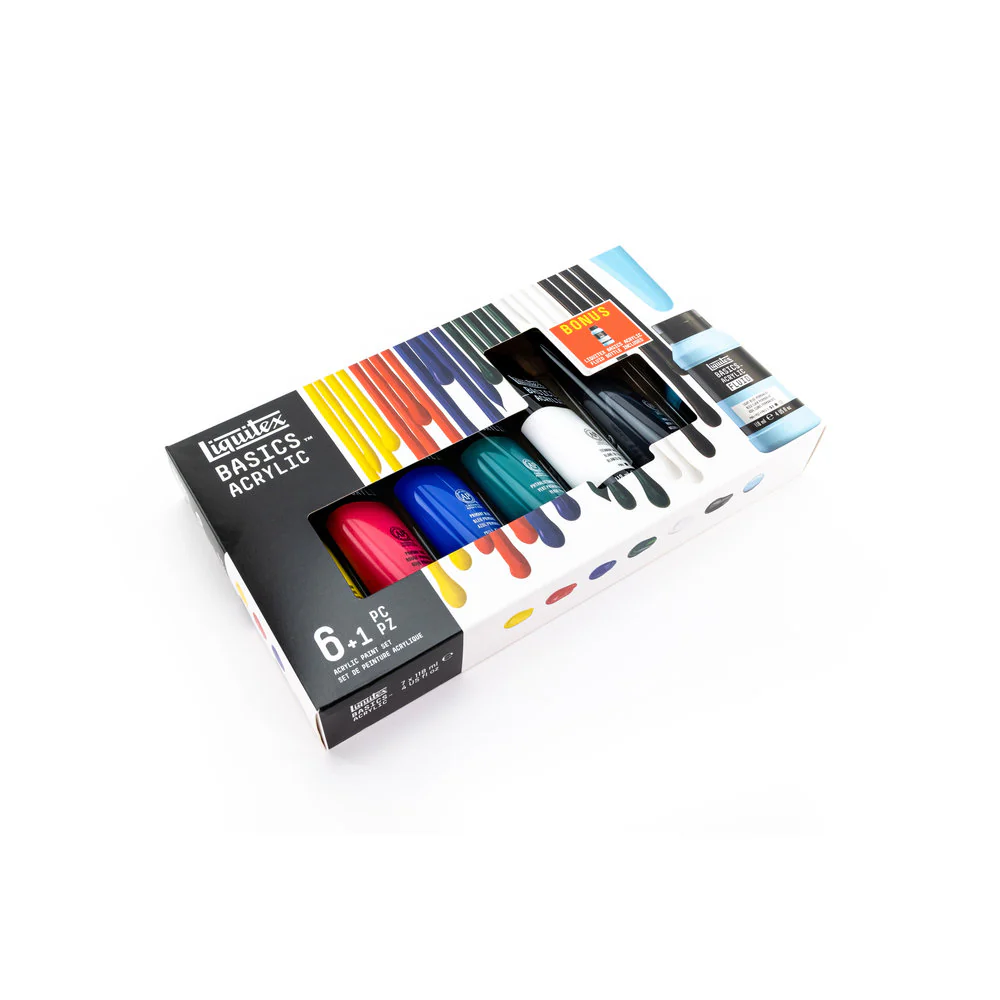 Basics Acrylic Color Set 6x118ml + 1x118ml - Image 4
