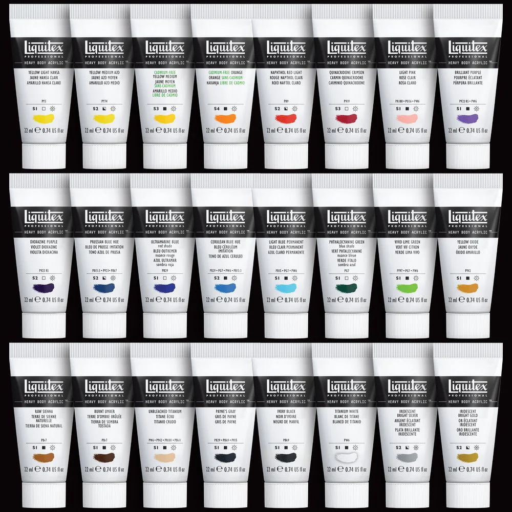 Heavy Body Acrylic Set - 24x22ml Set - Image 3
