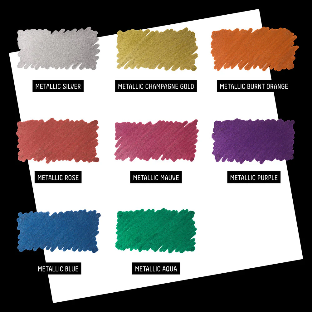 MARKER SET - 8X2MM - METALLIC - Image 3