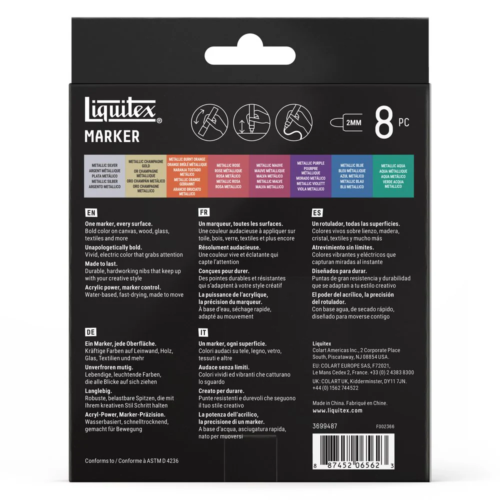 MARKER SET - 8X2MM - METALLIC - Image 5